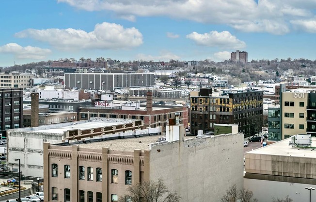 Amazing views at Orpheum Tower Apartments in Omaha, NE