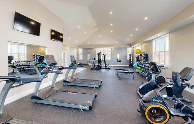 Cardio Machines In Gym at Chase Creek Apartment Homes, Alabama, 35811