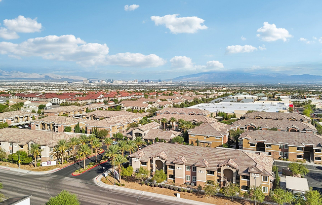 Arial with Views of Strip