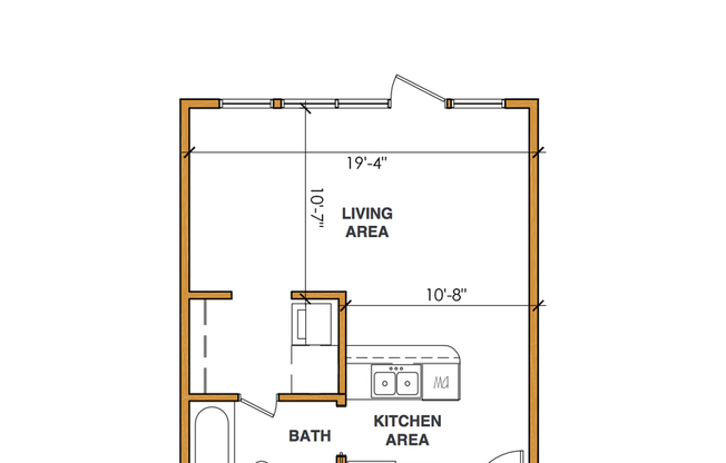 Studio, 1 bath, 404 sqft, $1,195, Unit APT 316