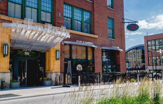 Apartment Entrance View at Harness Factory Lofts, Managed by Buckingham Urban Living, Indiana