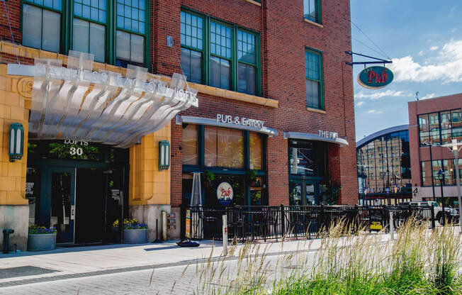 Apartment Entrance View at Harness Factory Lofts, Managed by Buckingham Urban Living, Indiana