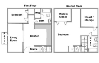 2 beds, 2 baths, 1,070 sqft, $2,600, Unit 8-8A