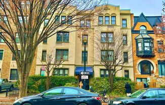 Dashing Dupont Circle 1 Bedroom Apt with skylight and building roof deck.