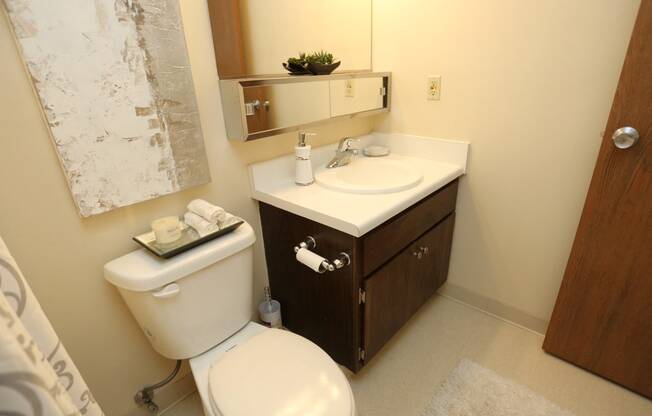 Modern Bathroom Fittings at Willowood Apartments, Eastlake