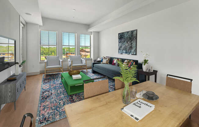 Living Room with Hard Surface Flooring