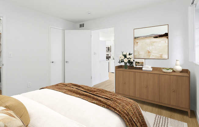 Bedroom with Hard Surface Flooring