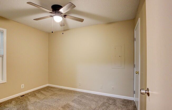 Fresh Paint and Carpet. 3 bed 2 bath.  Parklike Backyard