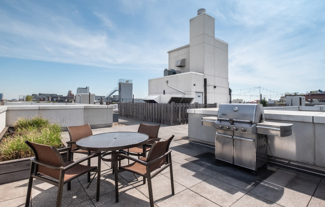 14,000 Sq Ft Rooftop Sun Deck with Grilling Area