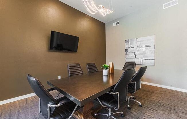 Conference room at Aspire at 610 apartments