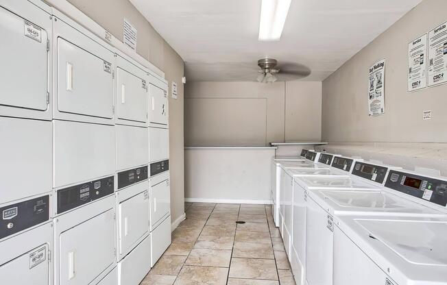 a kitchen with a tile floor