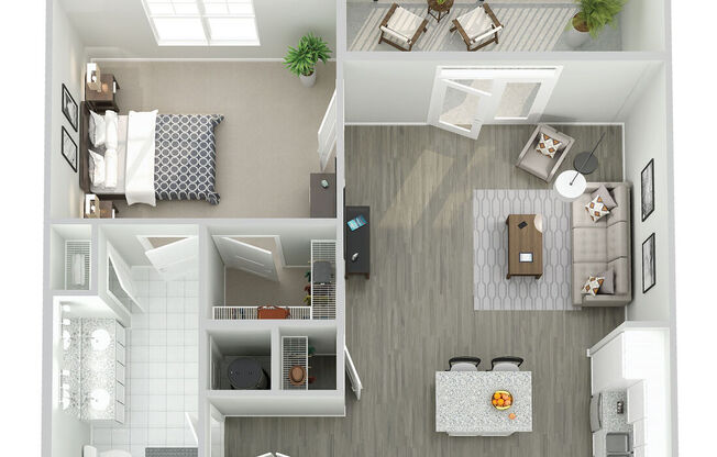1 bed, 1 bath, 844 sqft, $1,599