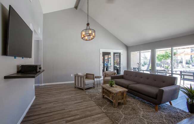 Lounge and Tv at Orange Tree Village Apartments in Tucson AZ