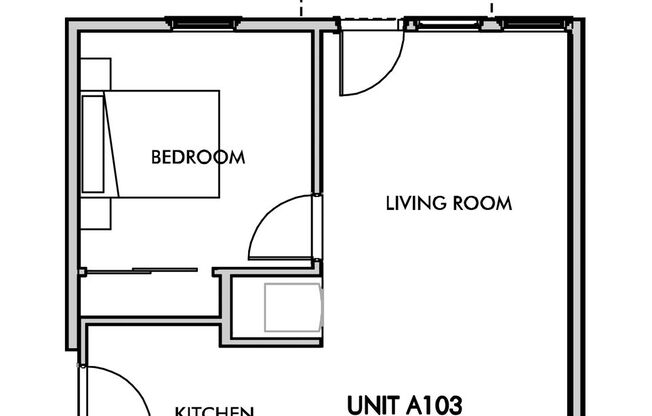 1 bed, 1 bath, 584 sqft, $1,499, Unit 1103
