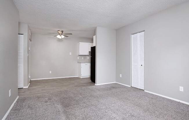 Kitchen and Dining Area in apartment