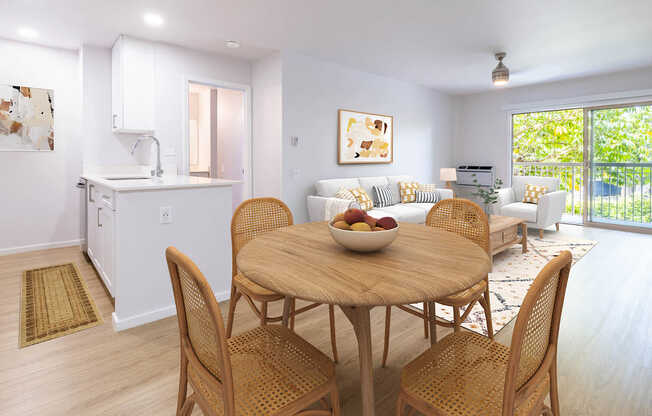 Living Room with Hard Surface Flooring