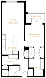 1 bed, 1.5 baths, 882 sqft, $3,250