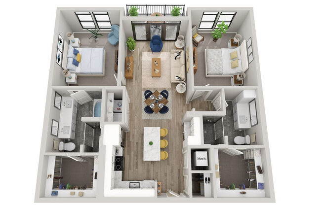 2 beds, 2 baths, 1,194 sqft, $3,364