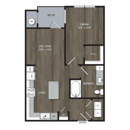 1 bed, 1 bath, 714 sqft, $1,766