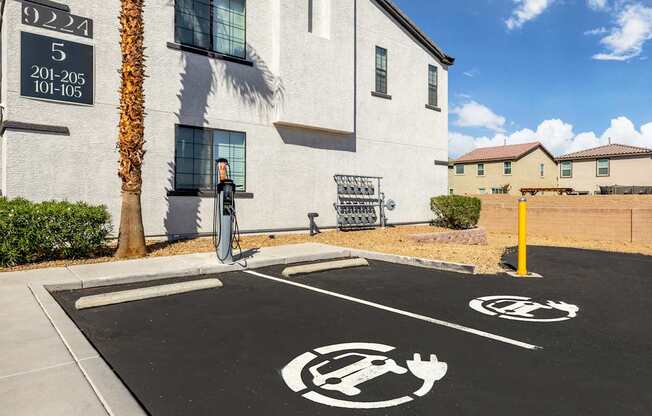 Experience eco-friendly living at The Michael B! Our complex comes equipped with electric chargers for your convenience, making it easy to power up your electric vehicle hassle-free at The Michael B.