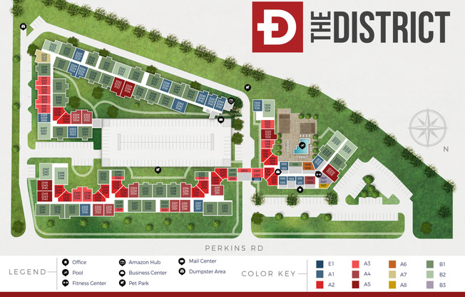 the district at the district site plan