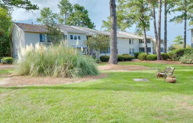 Lawn Landscaping at River Crossing Apartments, Thunderbolt