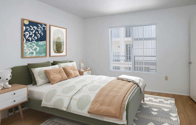 Bedroom with Hard Surface Flooring