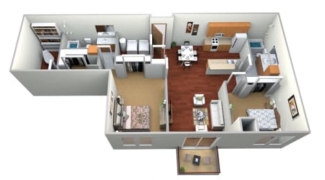 2 beds, 2 baths, 1,490 sqft, $1,380