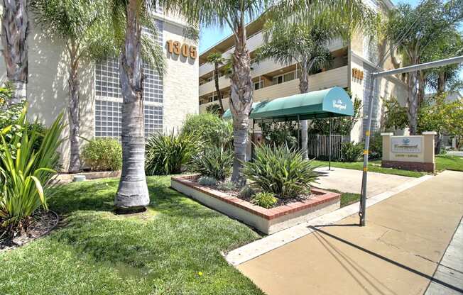 Apartment Entrance at Courtyard, Redwood City, California