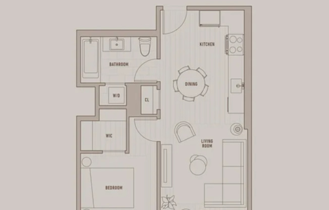 1 bed, 1 bath, $4,000, Unit 207