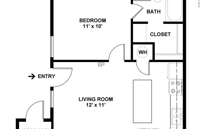1 bed, 1 bath, 460 sqft, $679