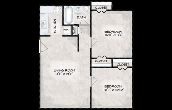 2 beds, 1 bath, 664 sqft, $1,199, Unit 1801 S Cascade Ave. - Unit I