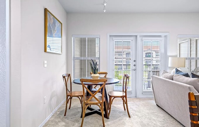 Dining And Kitchen at Mariposa at Harris Road Arlington 55+ Apartments, Texas 