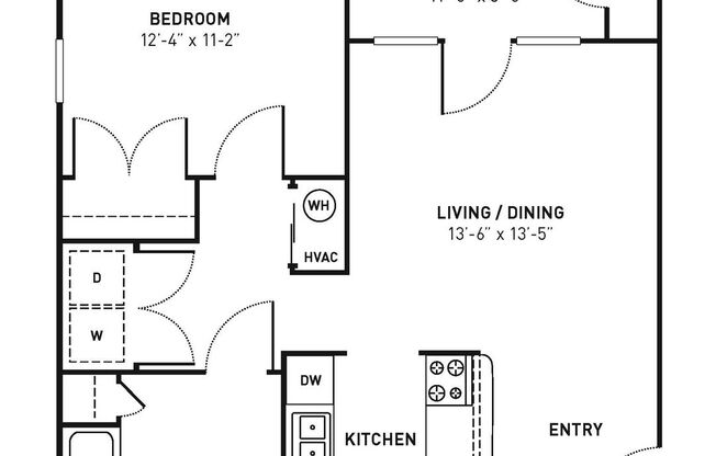 1 bed, 1 bath, 678 sqft, $1,050, Unit 518E