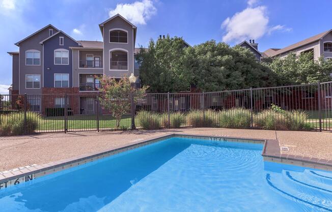 a house with a pool of water