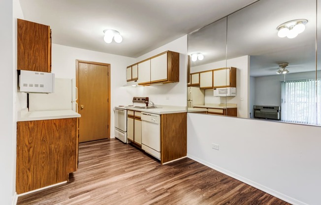 Classic Kitchen & Dining with Vinyl Plank Flooring