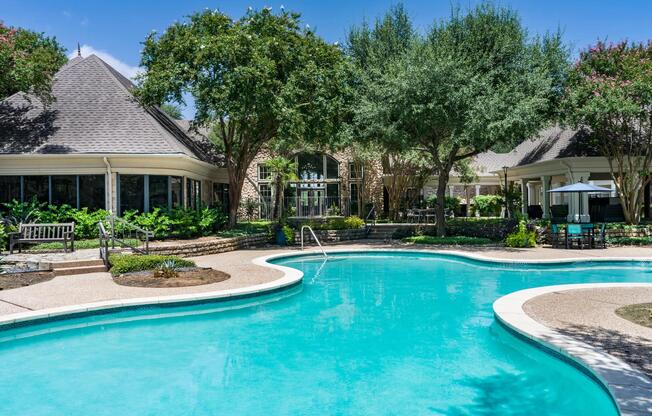 Lounge poolside under the shade or take a dip—your outdoor retreat is just moments from home.