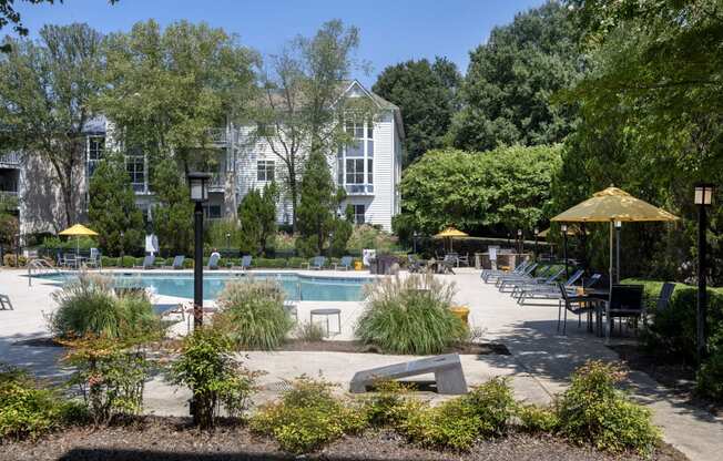 our apartments showcase an unique swimming pool