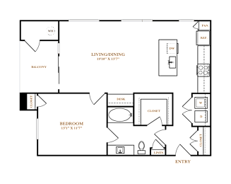 1 bed, 1 bath, 875 sqft, $1,659