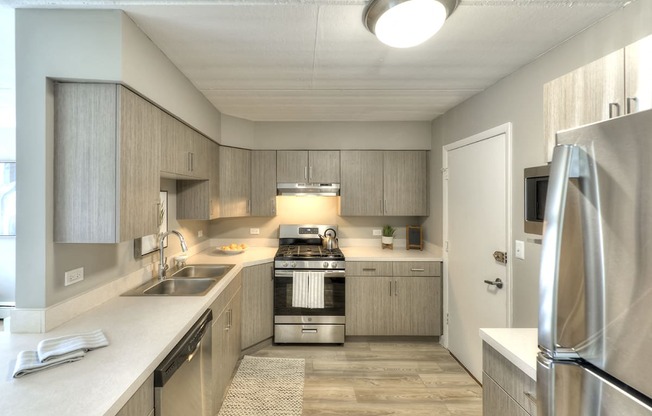 Fully Furnished Kitchen With Stainless Steel Appliances, at Axis at Westmont, Westmont, IL 60559