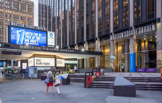 Steps away from the world-famous Madison Square Garden.