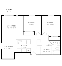 2 beds, 1 bath, 937 sqft, $1,037