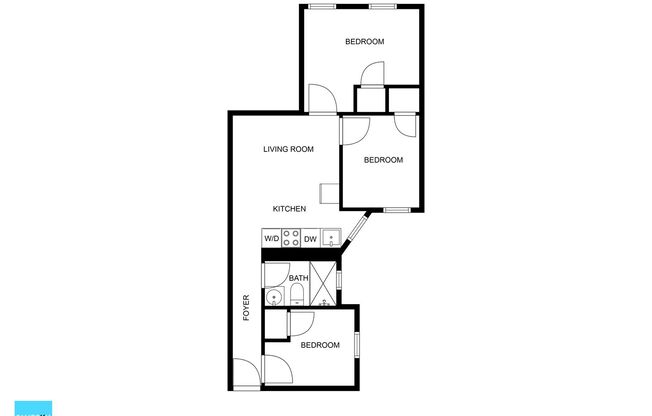 3 beds, 1 bath, 513 sqft, $4,025, Unit 16