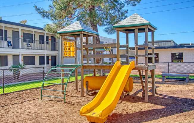 our apartments have a playground for your little ones