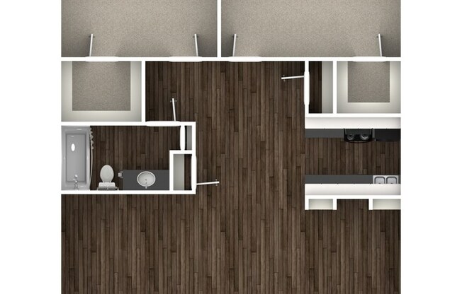 2 beds, 1 bath, 810 sqft, $1,285