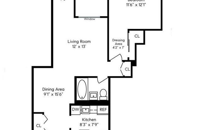 1 bed, 1 bath, 850 sqft, $4,275, Unit 3K