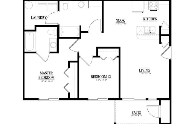 2 beds, 2 baths, 930 sqft, $1,445, Unit Unit # 103