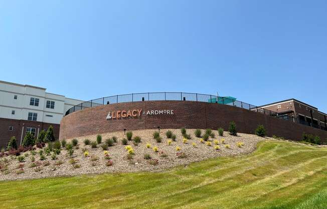 Exterior signage and landscaping