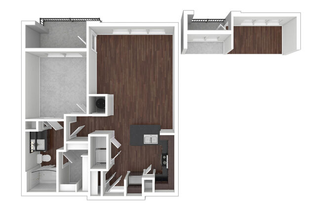 1 bed, 1 bath, 768 sqft, $1,430