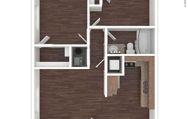 2 beds, 1 bath, 728 sqft, $1,564